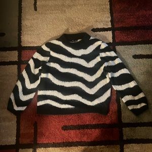 Who What Wear Zebra Sweater